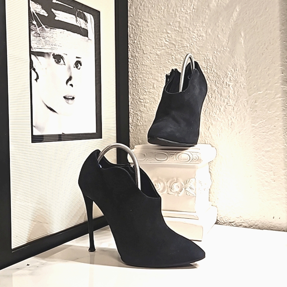 Giuseppe Zanotti suede stiletto heel ankle boot